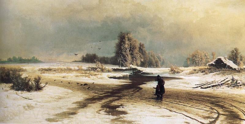 unknow artist The Thaw France oil painting art
